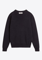 Golden Goose DB Kids Girls Golden Print Knitted Sweater Navy GKP01401P002241/R_GOLDE-50501