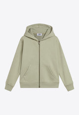 Golden Goose DB Kids Girls Zip-Up Hoodie Green GKP01770P001727/Q_GOLDE-35916
