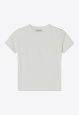 Golden Goose DB Kids Girls Embossed Golden T-shirt White GKP02441P002243/R_GOLDE-11364