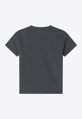 Golden Goose DB Kids Boys Embossed Golden T-shirt Gray GKP02441UP002243/R_GOLDE-60278
