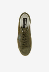 Golden Goose DB Super-Star Distressed Leather Low-Top Sneakers Olive GMF00101.F008156.35549_OLIVE