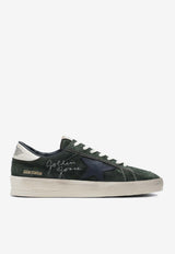 Golden Goose DB Stardan Suede Leather Sneakers Dark Green GMF00333.F008104.35954_GREEN MULT