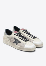 Golden Goose DB Stardan Distressed Leather Sneakers Cream GMF00333F008119/S_GOLDE-50969