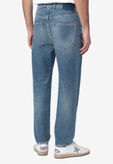Golden Goose DB Washed Straight-Leg Jeans Blue GMP00596P000621/S_GOLDE-50100