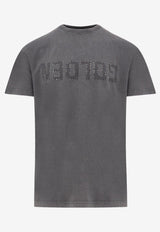 Golden Goose DB Perforated Logo Distressed T-shirt Gray GMP01220P00067160318_Grey_32774265