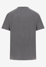 Golden Goose DB Perforated Logo Distressed T-shirt Gray GMP01220P00067160318_Grey_32774265