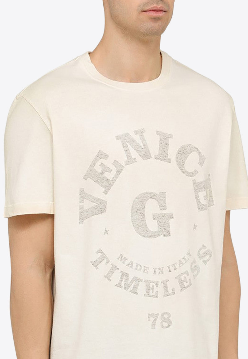 Golden Goose DB Logo-Printed Crewneck T-shirt GMP01220P001406/O_GOLDE-11569