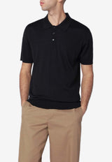 Golden Goose DB Wool Polo T-shirt Black GMP01412P001041/S_GOLDE-90100