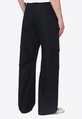 Golden Goose DB Wide-Leg Cargo Pants Black GMP01868P001558/R_GOLDE-90100