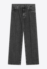 Dolce & Gabbana Logo Plaque Washed Over Jeans Black GP18LDG8OE1/R_DOLCE-S9001