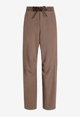 Dolce & Gabbana DG Logo Patch Track Pants Brown GP1L0Z G7POM M0672