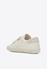 Golden Goose DB Kids Girls Old School Leather Sneakers White GTF00111F007430/R_GOLDE-82978