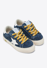 Golden Goose DB Kids Boys May Suede Low-Top Sneakers Blue GTF00112F007436/R_GOLDE-50930
