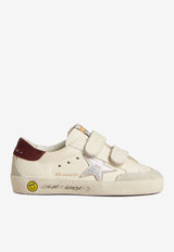 Golden Goose DB Kids Boys Old School Leather Sneakers White GTF00924.F007431.82979_WHITE MULT