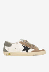 Golden Goose DB Kids Girls Old School Leather and Suede Sneakers Multicolor GTF00924.F008035.83245_WHITE MULT