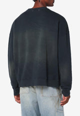 Golden Goose DB Logo Embroidered Washed Sweatshirt Black GUP01938P002146/R_GOLDE-90498