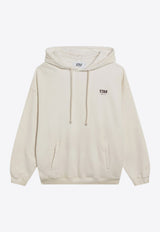 Golden Goose DB Oversized Logo Hooded Sweatshirt White GUP02712P002415/S_GOLDE-11616