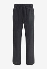Dolce & Gabbana Striped Wool Tailored Pants Multicolor GV4LHT FR23B S8051