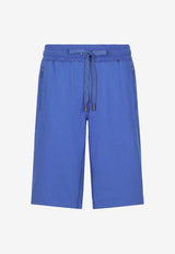 Dolce & Gabbana Logo Plaque Track Shorts Blue GVB7HT G7F2G BA232