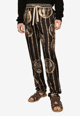 Dolce & Gabbana Coin Print Track Pants GVCRAT HI1J4 HN4PK Multicolor