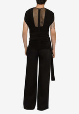 Dolce & Gabbana Tailored Wide-Leg Pants Black GVKXHT FUFKO N0000