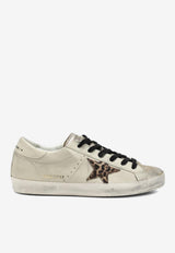 Golden Goose DB Super-Star Distressed Leather Low-Top Sneakers Beige GWF00101F007524/R_GOLDE-15741