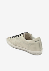 Golden Goose DB Super-Star Distressed Leather Low-Top Sneakers Beige GWF00101F007524/R_GOLDE-15741