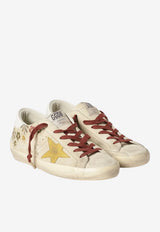 Golden Goose DB Super-Star Floral Star Low-Top Sneakers Beige GWF00101.F008101.15620_BEIGE MULT