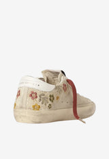 Golden Goose DB Super-Star Floral Star Low-Top Sneakers Beige GWF00101.F008101.15620_BEIGE MULT