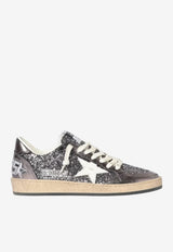Golden Goose DB Ball Star Glittered Low-Top Sneakers Silver GWF00117.F008065.60657_MULTI COLO