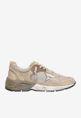 Golden Goose DB Dad-Star Vintage Suede and Mesh Sneakers Beige GWF00884.F007459.15260_MULTI COLO