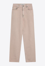 Golden Goose DB Double Star Logo Dyed-Effect Denim Pants Pink GWP00844P001854/Q_GOLDE-25235