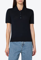 Golden Goose DB Wool Polo T-shirt Blue GWP01424P001041/R_GOLDE-50501