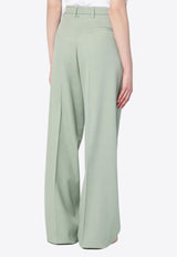 Golden Goose DB Wide-Leg Wool Pants Green GWP02182P001965/Q_GOLDE-35375