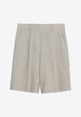 Golden Goose DB Wool-Blend Bermuda Shorts Beige GWP02197P001871/Q_GOLDE-55107