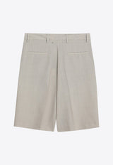 Golden Goose DB Wool-Blend Bermuda Shorts Beige GWP02197P001871/Q_GOLDE-55107