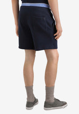 Dolce & Gabbana Striped Knit Bermuda Shorts Navy GXU31Z JGMGX B3895