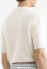 Dolce & Gabbana Serafino Knit Polo T-shirt with Drawstring Beige GXXBUZ JGMH0 A3791