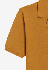Dolce & Gabbana Embroidered DG Knit Polo T-shirt Yellow GXZB1Z JGMGX A9765