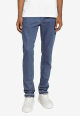 Dolce & Gabbana Logo Plaque Slim Jeans Blue GY07CD G8HN7 S9001