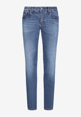 Skinny Jeans with Whiskering Details