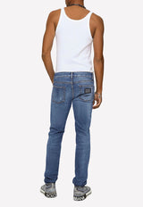 Skinny Jeans with Whiskering Details