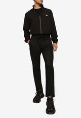 Dolce & Gabbana Logo Drawstring Track Pants GYACET GG731 N0000 Black
