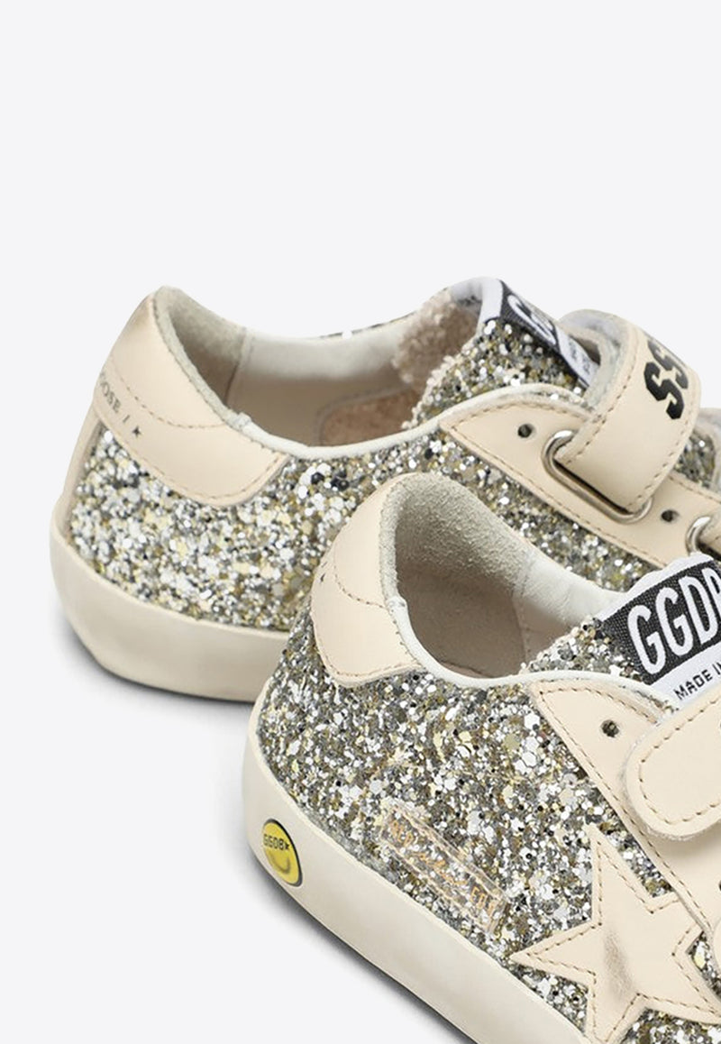 Golden Goose DB Kids Kids Old School Glittered Low-Top Sneakers GYF00111F005314/O_GOLDE-65195
