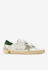 Golden Goose DB Kids Girls Old School Touch-Strap Sneakers White GYF00177.F008042.10594_WHITE MULT