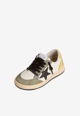 Golden Goose DB Kids Boys Ball Star Leather Sneakers White GYF00439.F007449.82986_WHITE MULT