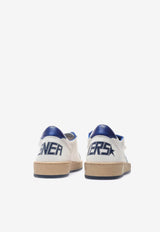 Golden Goose DB Kids Boys Ball Star Leather Sneakers White GYF00501.F004246.10793_WHITE MULT