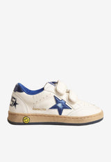 Golden Goose DB Kids Boys Ball Star Leather Sneakers White GYF00501.F004246.10793_WHITE MULT