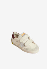 Golden Goose DB Kids Boys Old School Leather Sneakers White GYF00924.F007431.82979_WHITE MULT