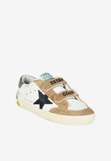 Golden Goose DB Kids Girls Old School Leather and Suede Sneakers Multicolor GYF00924.F008035.83245_WHITE MULT